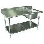 Advance Tabco KMS-11B-304R Work Table With Prep Sink