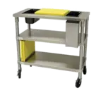 Advance Tabco MS-183-CS Work Table, 16 Gauge Stainless Steel Top with Undershelf, Stainless Steel Legs and without Backsplash - 36"W x 18"D x 35.5"H