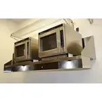 Advance Tabco MS-24-48-PS NSF 18 Gauge Type 430 Stainless Steel Solid Wall-Mounted Shelf - 48"W x 24"D