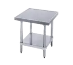 Advance Tabco MT-SS-303 Mixer/Slicer Equipment Stand, 18 Gauge Type 304 Stainess Steel Top with Undershelf and without Backsplash - 36"W x 24"H x 30"D
