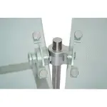 Advance Tabco SG-S Sleek" Food Shield horizontal swivel bracket.  Used to connect food shields positioned at variable angles