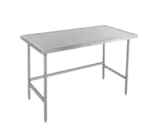 Advance Tabco TVLG-4811 Work Table, 14 Gauge Stainless Steel Top with Open Base, Galvanized Steel Legs and without Backsplash - 132"W x 48"D x 35.5"H