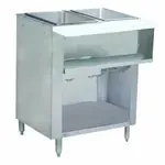 Advance Tabco WB-2G-NAT-BS Cabinet Base Hot Food Steam Table with (2) 12" x 20" Well Openings, Natural gas - 15,000 BTU