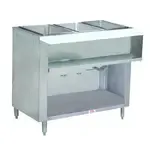 Advance Tabco WB-3G-LP-BS Cabinet Base Hot Food Steam Table with (3) 12" x 20" Well Openings, Liquid propane - 15,000 BTU