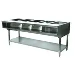 Advance Tabco WB-5G-LP Open Base Hot Food Steam Table with (5) 12" x 20" Well Openings, Liquid propane - 25,000 BTU