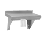 Advance Tabco WS-12-48CM NSF 18 Gauge Type 430 Stainless Steel Solid Wall-Mounted Shelf - 48"W x 12"D