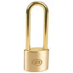 AllPoints 1341117 Long Shackle Brass Padlock