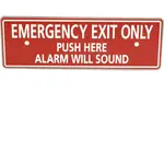 AllPoints 1341139 Emergency Exit Paddle Bar Plate