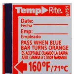 AllPoints 1381259 Taylor® Dishwasher Temperature Label