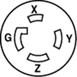 AllPoints 2531027 Locking Receptacle