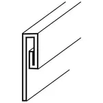 AllPoints Foodservice Parts & Supplies 266158 Finishing Strip