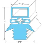 AllPoints Foodservice Parts & Supplies 74-1050 23-3/16" x 29-3/16" Magnetic Gray Refrigerator Door Gasket