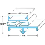 AllPoints Foodservice Parts & Supplies 74-1123 24-1/2" x 60-1/2" Magnetic Refrigerator Door Gasket