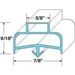 AllPoints Foodservice Parts & Supplies 74-1260 Door Gasket