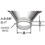 AllPoints Foodservice Parts & Supplies 76-1018 Mounting Adapter