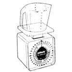 AllPoints Foodservice Parts & Supplies 76-1172 Mechanical Ice Cream Scale