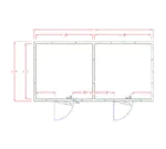 American Panel Corporation 10X20-I Walk-In Combination Cooler/Freezer (50/50 split)
