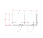 American Panel Corporation 6X12-I Walk-In Combination Cooler/Freezer (50/50 split)