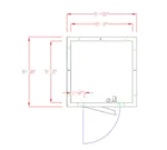 American Panel Corporation 6X6F-I Walk-In Freezer