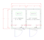 American Panel Corporation 8X12-I Walk-In Combination Cooler/Freezer (50/50 split)