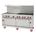 American Range AR-36G-6B-DSB
Restaurant Gas Range, 72" W
with 

and 
-