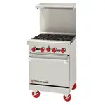 American Range
AR-4
Restaurant Gas Range, 24" W
with 

and 
-