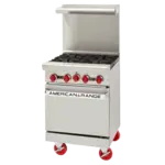 American Range AR-4-SB
Restaurant Gas Range, 24" W
with 

and 
-