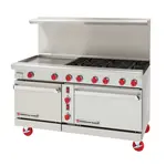 American Range
ARGF-24G-6B
Restaurant Gas Range, 60" W
with 

and 
-