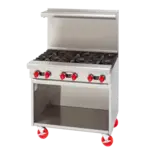 American Range
ARGF-6-SB
Restaurant Gas Range,
with 
and 
-