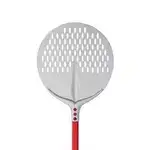 AMPTO 750F33 Round perforated pizza peel shovel