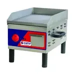 AMPTO GR5E 12'' Countertop Electric Griddle with Adjustable Controls, 120 Volts