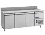 AMPTO MPP-3BS 84.64'' Refrigerated Pizza Prep Table
