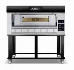 AMPTO P110G A1X Moretti Forni Series Gas Pizza Bake Oven Single Deck, 240 Volts - 73,361 BTU