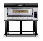 AMPTO P110G B1 Moretti Forni Series Gas Pizza Bake Oven Single Deck, 240 Volts - 98,952 BTU