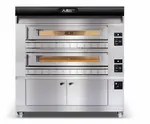 AMPTO P150G A2 Moretti Forni Series Gas Pizza Bake Oven Double Deck, 240 Volts - 220,000 BTU