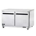 Arctic Air Arctic Air AUC60R 61.25'' 2 Door Counter Height Worktop Refrigerator with Side / Rear Breathing Compressor - 15.5 cu. ft.