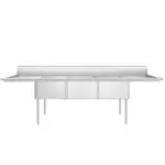 Atosa SS1824F31D18 Commercial Sink,(3) Three Compartment, Constructionwith and - " W