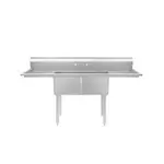 Atosa SS2424F21D24 Commercial Sink, (2) Two Compartment, Construction with and - 960" W