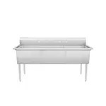 Atosa SS2424F31N Commercial Sink, (3) Three Compartment, Construction with and - 770" W