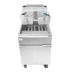 Atosa ATFS-75-NG Gas Floor Model Full Pot Fryer with Controls -