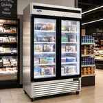 Atosa Atosa USA MCF8703ES 54.40'' Section Glass Door Merchandiser Freezer