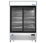 Atosa USA MCF8709GR 54.38'' Silver 2 Section Sliding Refrigerated Glass Door Merchandiser