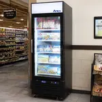 Atosa Atosa USA MCF8720GR 27.00'' 19.4 cu. ft. 1 Section Black Glass Door Merchandiser Freezer