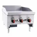 BakeMAX BACG15 150'' Countertop Gas Griddle with Controls -
