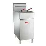 BakeMAX BAKEG70 Gas Floor Model Full Pot Fryer with Controls -