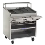 Bakers Pride F-48RS-R Charbroiler, Gas, Floor Model