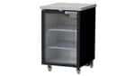 Beverage Air BB24HC-1-G-S Black 1 Glass Door Refrigerated Back Bar Storage Cabinet, 115 Volts