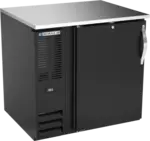 Beverage Air BB36HC-1-B Black 1 Solid Door Refrigerated Back Bar Storage Cabinet