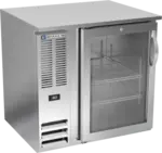 Beverage Air BB36HC-1-G-S Black 1 Glass Door Refrigerated Back Bar Storage Cabinet