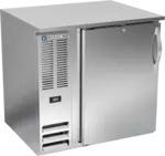 Beverage Air BB36HC-1-S Black 1 Solid Door Refrigerated Back Bar Storage Cabinet